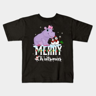 Hippo Fiona Christmas Kids T-Shirt